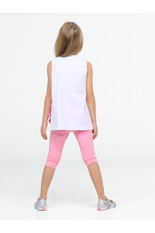 Flamingo Fırfırlı Tunik Takım - Pembe