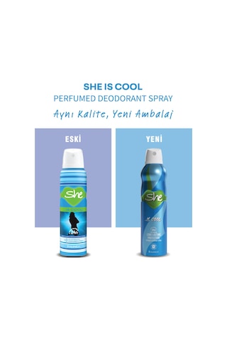 She Cool Kadın Deodorant 150 Ml