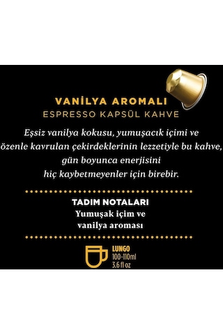 Kahve Dünyası Pleasure Vanilya Aromalı Espresso Kapsül Kahve 10 Kapsül