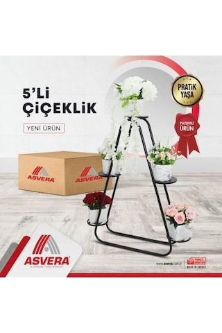 Asvera Üçgen Beşli Çiçeklik