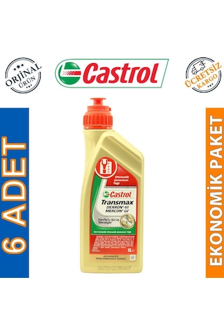 Castrol Transmax Dexron VI Mercon LV Şanzıman Yağı 6 x 1 L