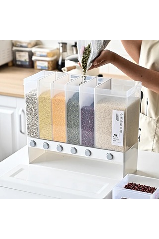 Ambition 1 Adet Pirinç Dağıtıcı Gıda Dağıtıcı 26lb Pirinç Davul