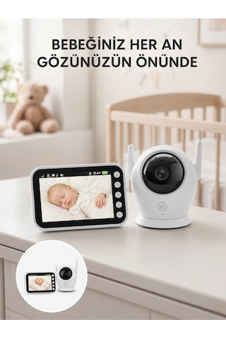 4.5 İnç Ekranlı Gece Görüşlü Bebek Kamerası Ve Monitörü Yeni Nesil Belirtilmemiş