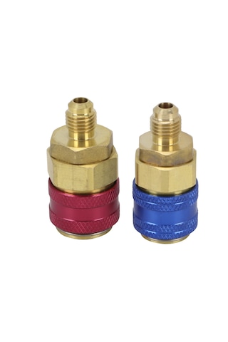 Adet. Araba Ac R134a Yüksek Düşük Kırmızı Mavi Yan Hızlı Konnektörler