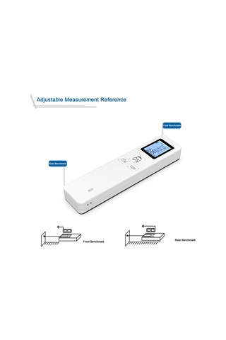 Moveevo Kompakt El Tipi 35m Lazer Mesafe Ölçer - Lcd Geri Aydınlatmalı, Alan/hacim Hesaplama, Pisagor Teoremi, Pil Dahil Değil