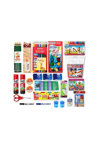 Fatih Kalem İlkokul 1. Sınıf Kırtasiye Seti 29 Parça Başlangıç Full Tam Set
