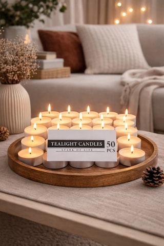 Kapris Tealight Mum 50 Adet 0451 Beyaz