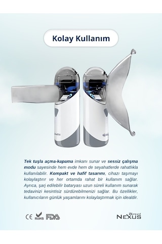 Bezos Nexus Taşınabilir Mesh Hava Makinesi Nebulizatör Dlra