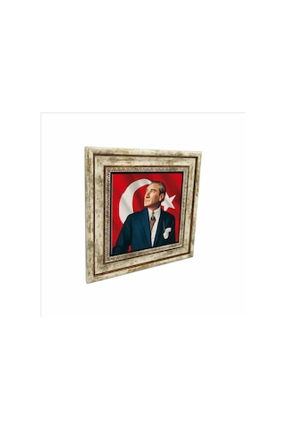 Mustafa Kemal Atatürk Baskılı Taş Tablo 25x25 751