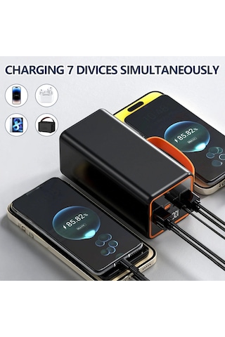 Acl Pw-55 50.000 Mah Dijital Göstergeli Powerbank 22.5w Hızlı Şarj Destekli Batarya Siyah