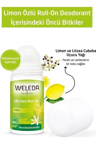 Weleda Citrus Limon Özlü Roll-On Deodorant 50 ML