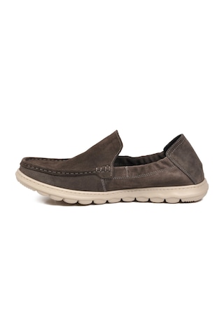 Voyager Antrasit Süet Erkek Hakiki Deri Smart Casual Loafer Ayakkabı Hafızalı Rahat Taban Sensitive M599 M