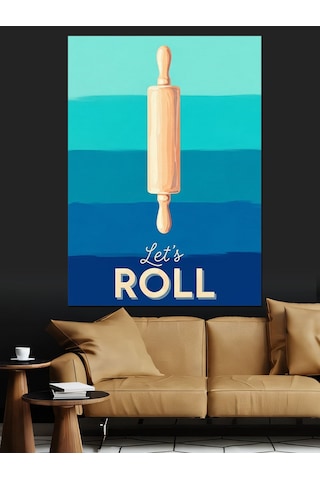 Ahşap Tablo Oklava Roll Posteri