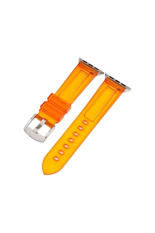 E2M Apple Uyumlu Watch 42-44mm KRD-23 Transparent Turuncu
