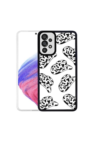 Zore Samsung Galaxy Uyumlu A23 Kılıf Omsy M-fit Desenli Kapak - Hat No5