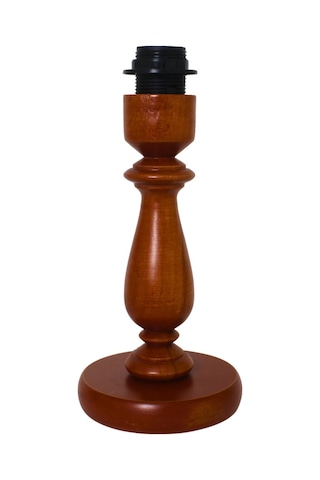 Meşe Renk Ahşap Abajur Ayak Klasik Model Ayk004580 Kahverengi