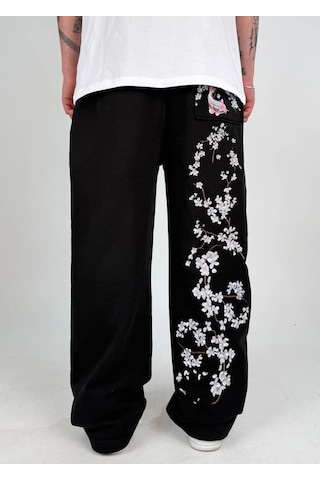 Zaee Sakura Flow Baggy Eşofman Altı Siyah