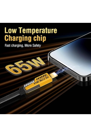Divex Tc-usb To Tc-lightning 65w/pd27w Şarj Ve Veri Aktarım Kablosu Dc-220