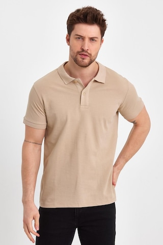 Nemonti Premium Penye Polo Yaka T-shırt Oxford Tan