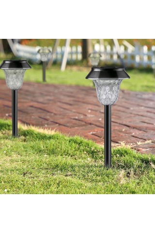 Cbtx Cıs-57454 6 Adet / Takım Ip65 Su Geçirmez Bahçe Hissesi Işık Veranda Yard Çim İçin Güneş Enerjili Led Lamba - Beyaz Işık Diğer