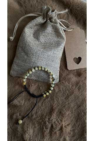 İlknur Doğal Taş Evi Baltık Kehribar Bileklik Çok Renkli