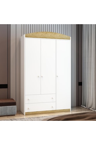 AfilliBebek Afilli Lucia 3 Kapaklı 2 Çekemeceli Tamamı Mdflam Gardrop