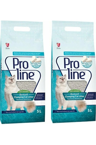 Proline Marsilya Sabunu Kokulu İnce Topaklaşan Bentonit Kedi Kumu 2 x 5 L
