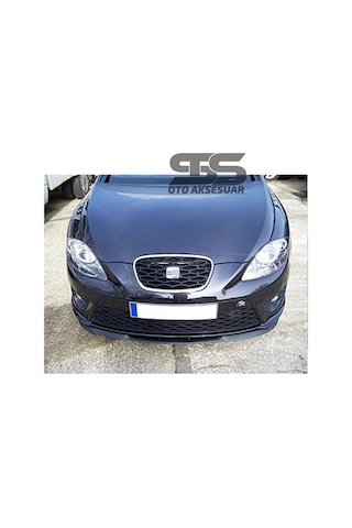 Seat Leon Mk2 Cupra R Uyumlu Ön Lip Mat Siyah Ön Tampon Lip (Sts Oto Aksesuar) (01)
