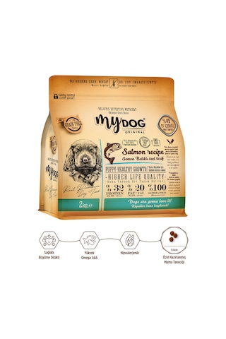 Mydog Az Tahıllı Somon Balıklı Yavru Köpek Maması 2kg