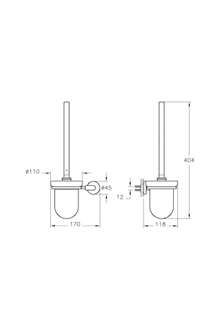 VitrA Minimax Tuvalet Fırçalığı Krom A44790