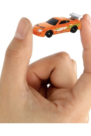 Fast & Furious Final Race Nano Scene Diorama Set Supra & Charger Koleksiyon Model - Renk: Çok Renkli Siyah
