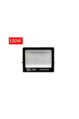 100w Led Projektör Beyaz Işık 6500k Slim Led Projektör