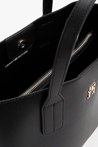 Tommy Hilfiger Kadın Th Webbing Strap Tote El Çantası - Siyah Black