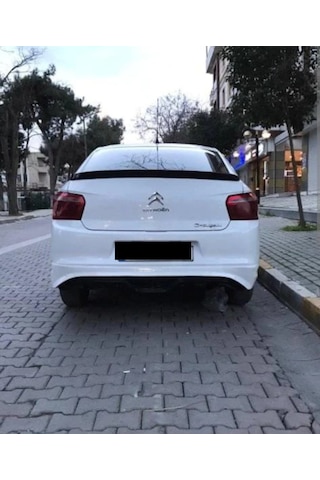 Citroen C-Elysee Boyasız Arka Tampon Eki