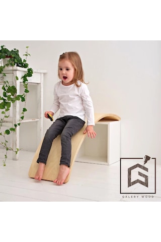 Galerywood Denge Tahtası, Balance Board, Doğal Ahşap Çocuk Oyuncak, Spor Ekipmanı, Eğitici Oyuncak Ahşap