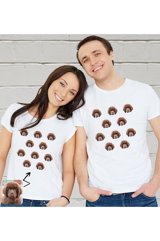 Bk Gift Kişiye Özel Evcil Hayvan Tasarımlı Beyaz Tişört-9, Sevgiliye Hediye, Arkadaşa Hediye, Trend T-shirt Kobitmeyencom33938 Bk Gift