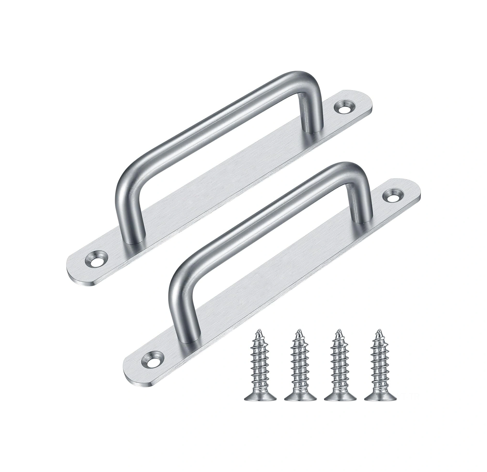 Youtek Stainless Steel Kayar Kapı Tutamakları Tabanlı 160mm - Dolap, Gardrop, Dolap Ve Çekmeceler İçin Dayanıklı Tuvalet Tutamakları Gümüş