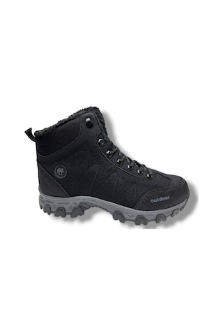 Jagulep 4057-26 Anatomik İçi Kürklü Outdoor Erkek Bot Siyah Füme Siyah