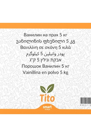 Vanilin Toz 5 Kg