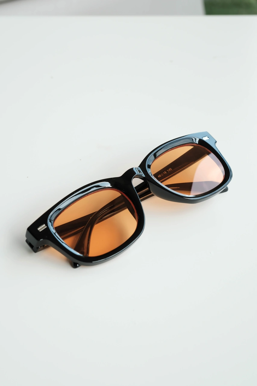 Royal Eyewear Re2303 Siyah Turuncu Güneş Gözlüğü Siyah - Mavi