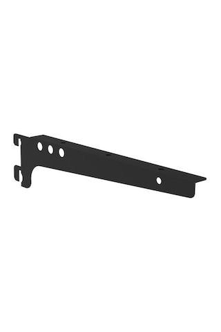 Konik Dikmeye Geçen Raf Destek Kolu - Ahşap Raf Desteği, Raf Tutucu Ayak - 30 Cm Siyah-2 Adet Çok Renkli