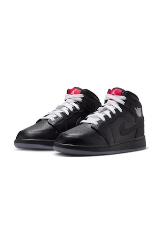 Nike Air Jordan 1 Mid Bg Çocuk Basketbol Ayakkabısı Siyah