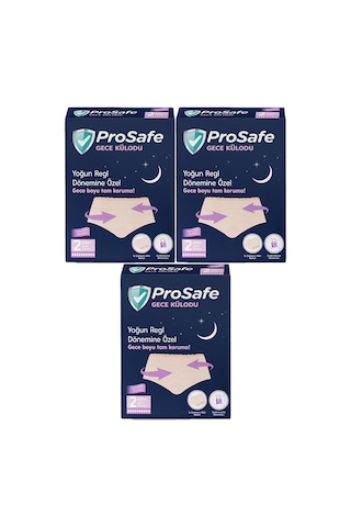 Prosafe Gece Külodu Yoğun Regl Dönemine Özel 3 Paket 6 Adet