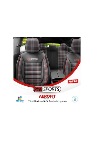 Otom Gti Sports Design Ekstra Destekli Oto Koltuk Kılıfı 553166328