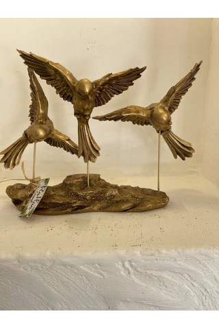 Kırlangıç Ebabil Kuşları Biblo Gold