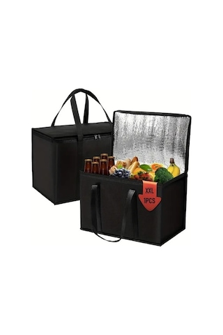 Trendooze Gaojunshop01 Siyah 15saat Kapasiteli Soğutma Çantası - Yeniden Kullanılabilir Izolasyon Siyah