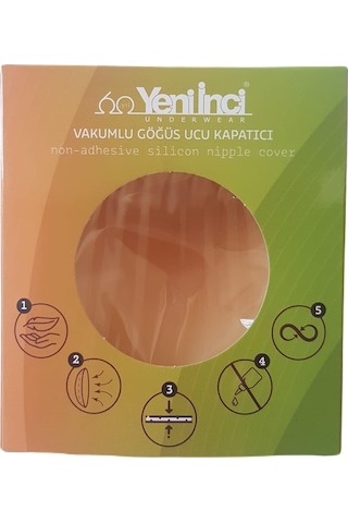 Yeni İnci Vakumlu Göğüs Ucu Bandı 0070 Ten