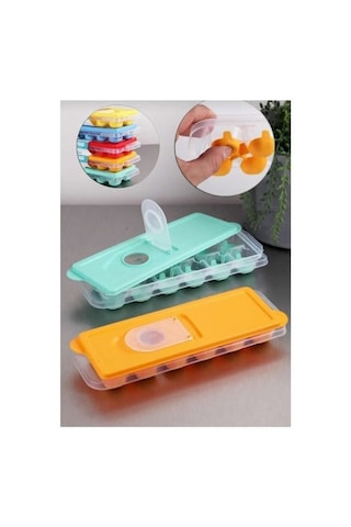 Yapışmaz Silikon Buz Kalıbı Bas Çıkar Slikon Buz Kalıbı Küp Buz K