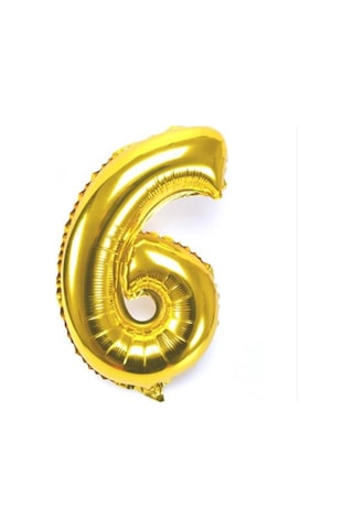 Runaway Altın Sarısı 0 Rakam Balon Dev Doğum Günü Dekoru Çok Renkli