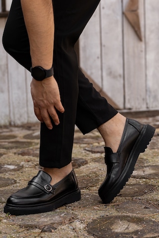 D0553 Günlük Ortopedik Erkek Klasik Ayakkabı Siyah